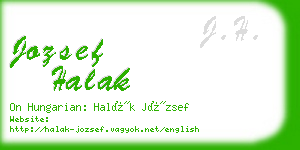 jozsef halak business card